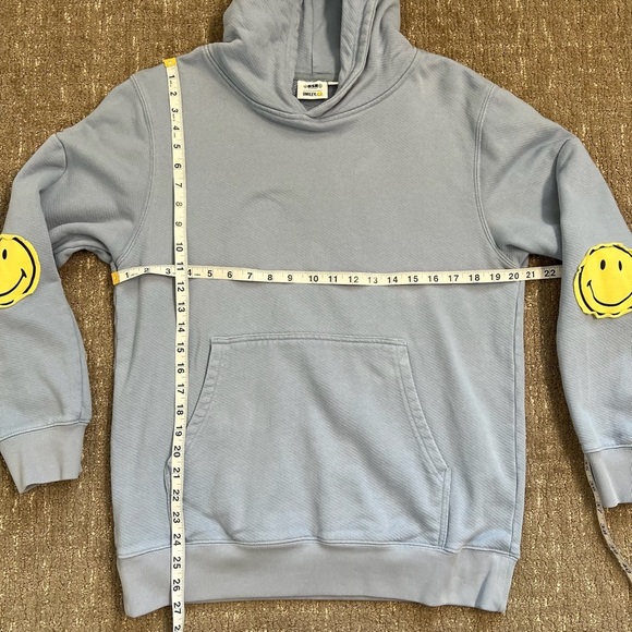 Samii Ryan Smiley® Oversized Hoodie, Blue - Picture 3 of 7